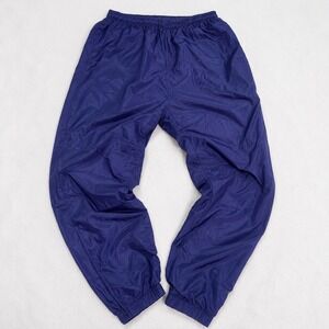 Vintage Wilson‎ Nylon Windbreaker Track Pants Navy Jogger Lined L